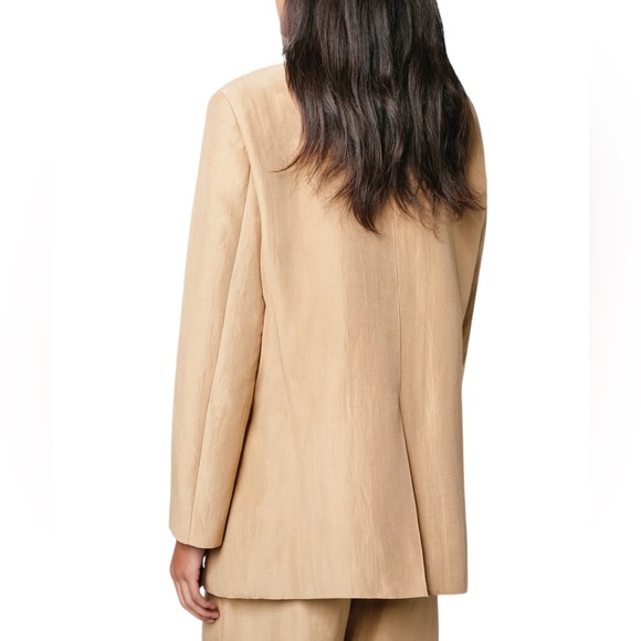 Smythe Surplus Cargo Blazer Blazer In Camel, NWT, M, MSRP $800 - Picture 4 of 8